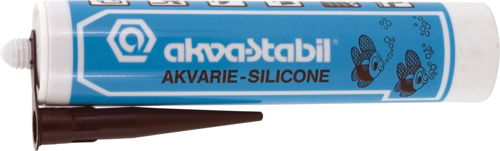 Akvastabil Silicone sort 300ml